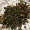 ロリポップ☆'s cooksnap of when they made 大根の葉とちりめんじゃこのごま油炒め.