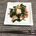 クック92's cooksnap of when they made ほうれん草とベーコンのバターソテー.
