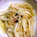 クックI3RAMG☆'s cooksnap of when they made 無駄にしない❣❣大根の皮のペペロンチーノ.