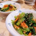 fu♪♪'s cooksnap of when they made 小松菜のナムル♪ごま油が香る♪.