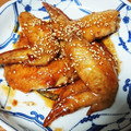 ｹﾝﾎﾟｺ's cooksnap of when they made 手羽先の揚げ焼き甘辛ダレ♡.