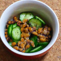 nosso's cooksnap of when they made きゅうりの赤しそ納豆和え.