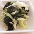 SNOWだるま☆'s cooksnap of when they made 簡単！ワカメ入りキャベツとツナのサラダ★.