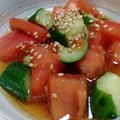 レオミウ's cooksnap of when they made 簡単　トマトとキュウリの中華あえ.