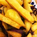 Tsubakis's cooksnap of when they made 米油で揚げないスティック大学芋.