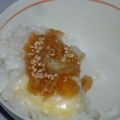 理絵子's cooksnap of when they made 残りご飯で簡単♪なめたけわさびチーズ丼.