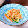 midorili's cooksnap of when they made 学校給食　きゅうりとにんじんのおかか和え.