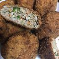 Ryo725's cooksnap of when they made 野菜たっぷりINミンチカツ.
