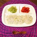 ちゃぴ♥'s cooksnap of when they made 離乳食☆白菜としらすのおかゆ.