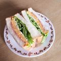 take♪aki♪'s cooksnap of when they made とろ～りチーズのボリュームサンドイッチ.