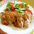 卯月のうさぎ２０１４'s cooksnap of when they made 柿のこぶおろし☆マスタードチキンステーキ.