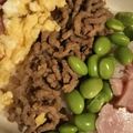 だいちりお's cooksnap of when they made 牛ひき肉と枝豆のそぼろご飯.