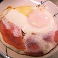 choco831's cooksnap of when they made ダムエッグ！流れ出ないハムエッグ.