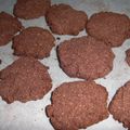 さちおか's cooksnap of when they made ノンオイル♪おからチョコクッキー.