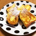 ぽめchan's cooksnap of when they made パン屋さん直伝★ミルキーフレンチトースト.