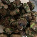 ルンルンクッキン's cooksnap of when they made 冷凍保存可ふっくら旨い餃子味のニラ肉団子.