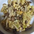 クック87CZKM☆'s cooksnap of when they made しめじ卵ソテー酒粕入り.