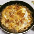 meisterE's cooksnap of when they made 唐揚げで！かんたん親子丼♫.