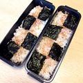 take♪aki♪'s cooksnap of when they made 市松柄（ブロックチェック）海苔弁.