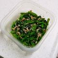 蛇口から生ビール's cooksnap of when they made レンチンだけ！小松菜とツナのレンジ蒸し。.