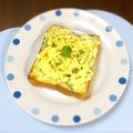 ☆なあなクック☆'s cooksnap of when they made 葱とごま油の簡単トースト.