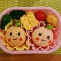 HINAKO7752's cooksnap of when they made キャラ弁☆リンゴちゃん＊洋ナシちゃんも♪.