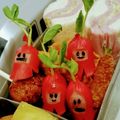 ayakojoo's cooksnap of when they made 簡単 キャラ弁 おかず 着ぐるみ星人④.