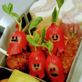 ayakojoo's cooksnap of when they made 簡単 キャラ弁 おかず 着ぐるみ星人④.