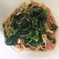 ぽんぽこぽん☆'s cooksnap of when they made 簡単激ウマ！アスパラ菜のクリームパスタ.