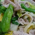 みうさんjp0318's cooksnap of when they made 豚バラと☆白菜の中華炒め.