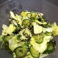 きゃっとxx's cooksnap of when they made レタスときゅうりの塩こぶサラダ.