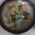 ちゃぎー's cooksnap of when they made 松山あげと大根と人参の味噌汁(^q^)☺.