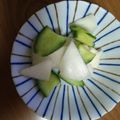 クックOYTSP1☆'s cooksnap of when they made カブとキュウリのわさび漬け.