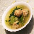 晴～♪'s cooksnap of when they made 鶏＆豚挽肉で柔らか美味～♡肉団子スープ.