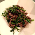 Oxnard_KK's cooksnap of when they made ☼牛肉の粒マスタード炒めのクレソン和え.