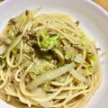＠ERiNA's cooksnap of when they made 簡単♪白菜と豚ひき肉の和風パスタ.