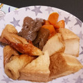 ☆レノさん☆'s cooksnap of when they made もちもち絹揚げとコンニャクの煮物.