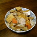 suou1106's cooksnap of when they made おかずになる♪厚揚げと豚肉の煮物.