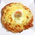 ふぅちゃん☆'s cooksnap of when they made ホットケーキミックスde簡単♡ハートピザ.