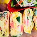 島子☆'s cooksnap of when they made 卵1個で✿ニラと紅生姜の卵焼き.