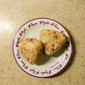 linhua's cooksnap of when they made 鮭と天かすと大葉のおにぎり♪♪.