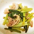 ちぃ兄やん's cooksnap of when they made ✿小松菜豚肉オイ炒め✿.