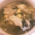 クック9JBYFE☆'s cooksnap of when they made 簡単！サラダチキンde卵スープ.