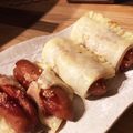 chibiなぎ's cooksnap of when they made ♪ウィンナーのパイシート包み焼き♪.