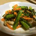 ミニまちゃ's cooksnap of when they made 春菊ときのこのナムル.
