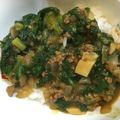クックANLLO1☆'s cooksnap of when they made 簡単♪ほうれん草とエリンギのキーマカレー.