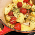 ふたごママちゃん's cooksnap of when they made ジャガイモとちりめんじゃこのアヒージョ.