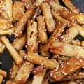 山にゃんころ's cooksnap of when they made ♫焼ごぼうの甘酢和え♫.