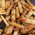 山にゃんころ's cooksnap of when they made ♫焼ごぼうの甘酢和え♫.