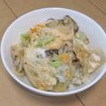 きらり流れ星's cooksnap of when they made 親子丼風♪野菜たっぷり！具沢山の卵とじ丼.